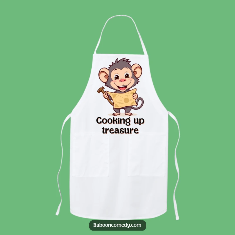 Funny Baboon Explorer Apron: Cook Up Adventures, Hilarious Funny Gift!