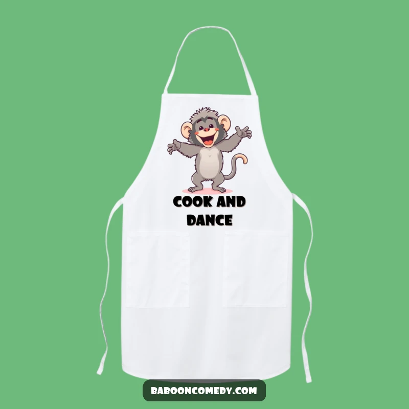 Funny Kawaii Baboon Dance Apron: Kitchen Moves, Hilarious Cooking Gear