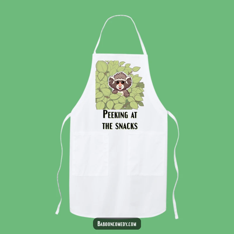 Funny Cheeky Baboon Apron: Cook with Playful Primate Mischief in the Kitchen