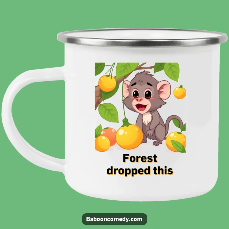 Funny Baboon Surprise Camping Mug: Unexpected Sips, Your Essential Funny Gift!