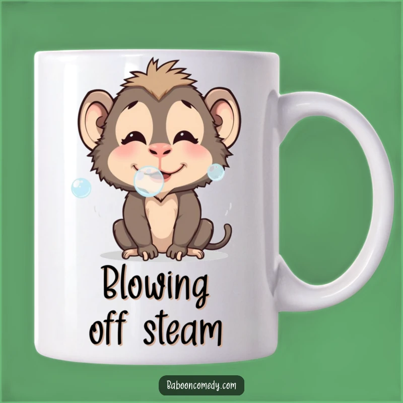 Funny Baboon Bubble Blower Mug: Whimsical Fun, Perfect Playful Funny Gift!