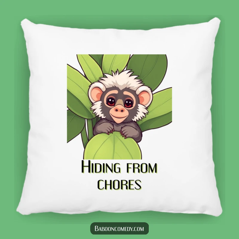 Funny Kawaii Baboon Plant Pillow - Mischievous Comfort!