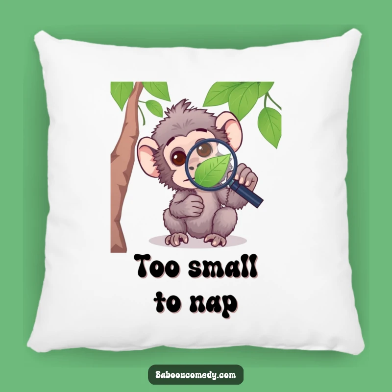 Funny Curious Baboon Pillow - Comfy Primate Pillow for Thinkers