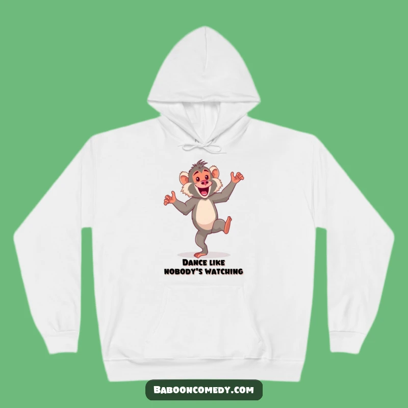 Cozy Funny Kawaii Baboon Dance Hoodie - Warm & Funky Gift