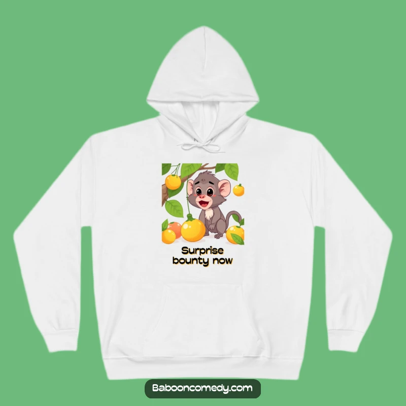 Funny Baboon Surprise Hoodie: Cozy Comfort & Comedy, Fantastic Funny Gift!