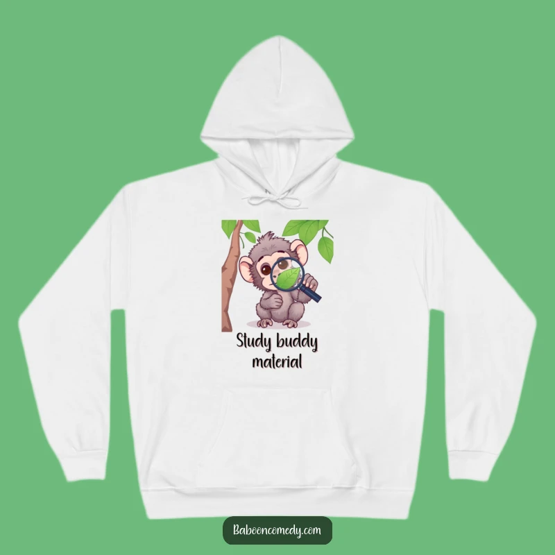 Funny Curious Baboon Hoodie - Cozy and Smart Primate Comfort Gift