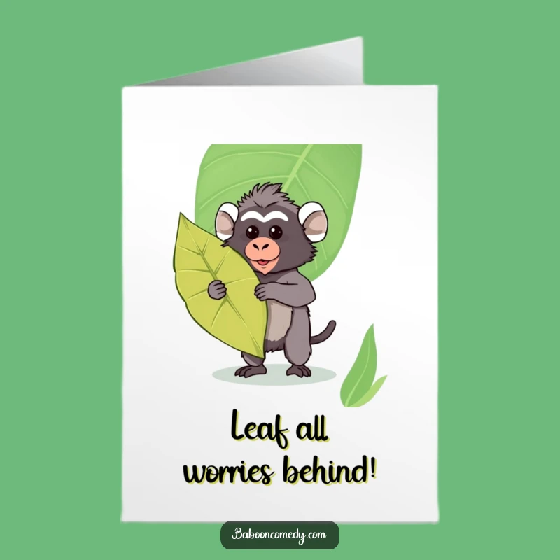 Free Printable Birthday Card: Funny Kawaii Baboon Shield - Unique Downloadable Gift!