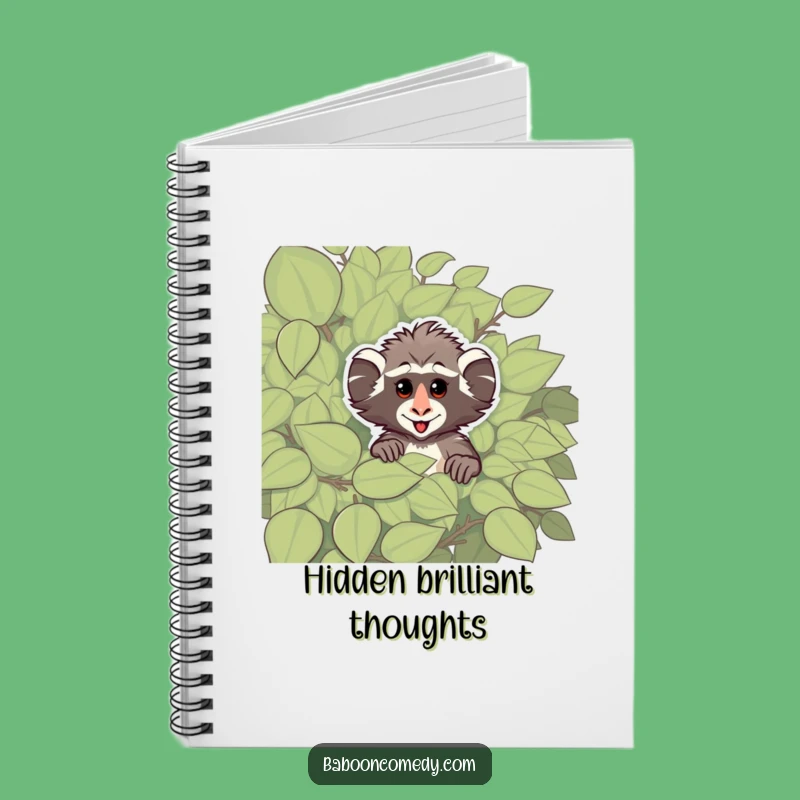 Funny Cheeky Baboon Notebook: Jot Down Thoughts with Primate Playfulness and Intrigue