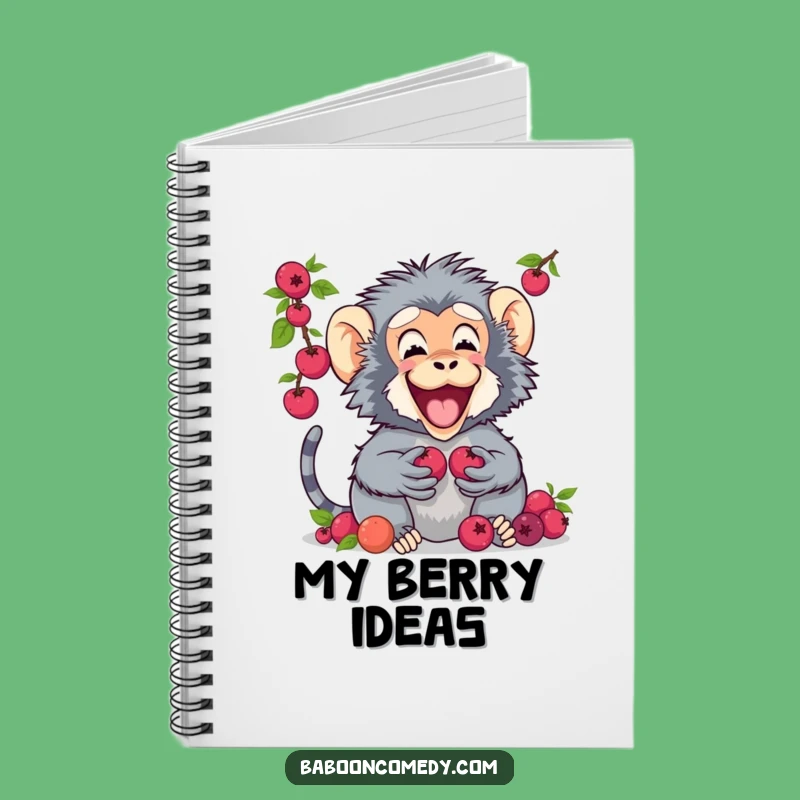 Funny Baboon Berry Sharing Notebook: A Humorous Gift for Writers and Dreamers
