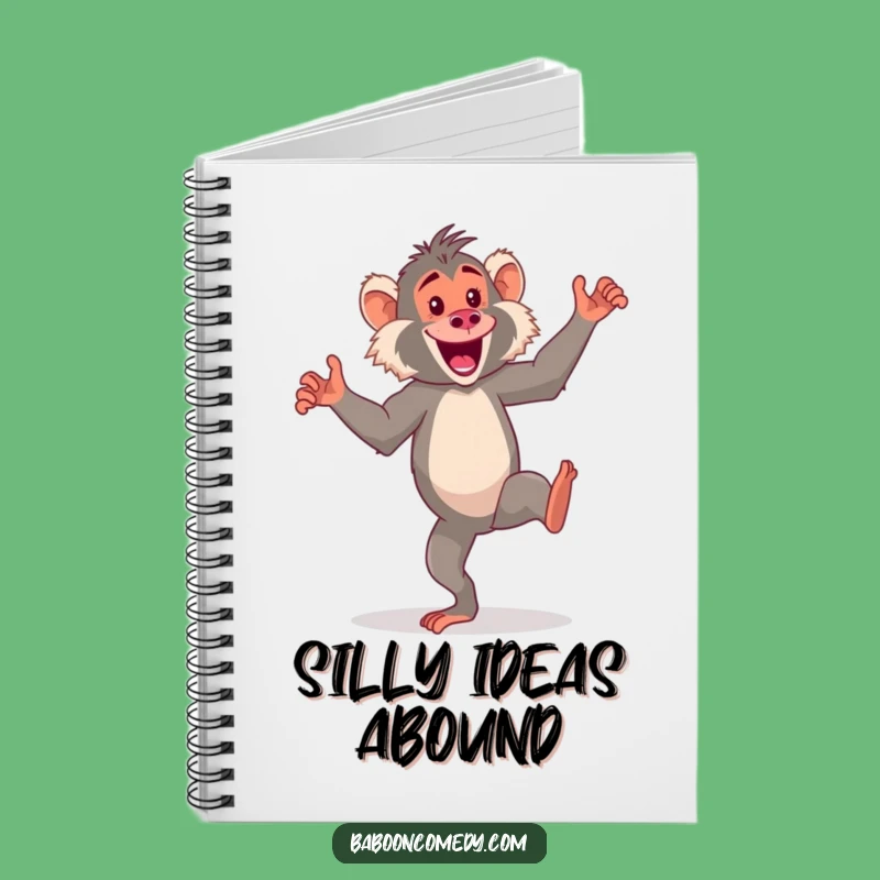 Funny Kawaii Baboon Dance Notebook - Journal Your Fun Moments