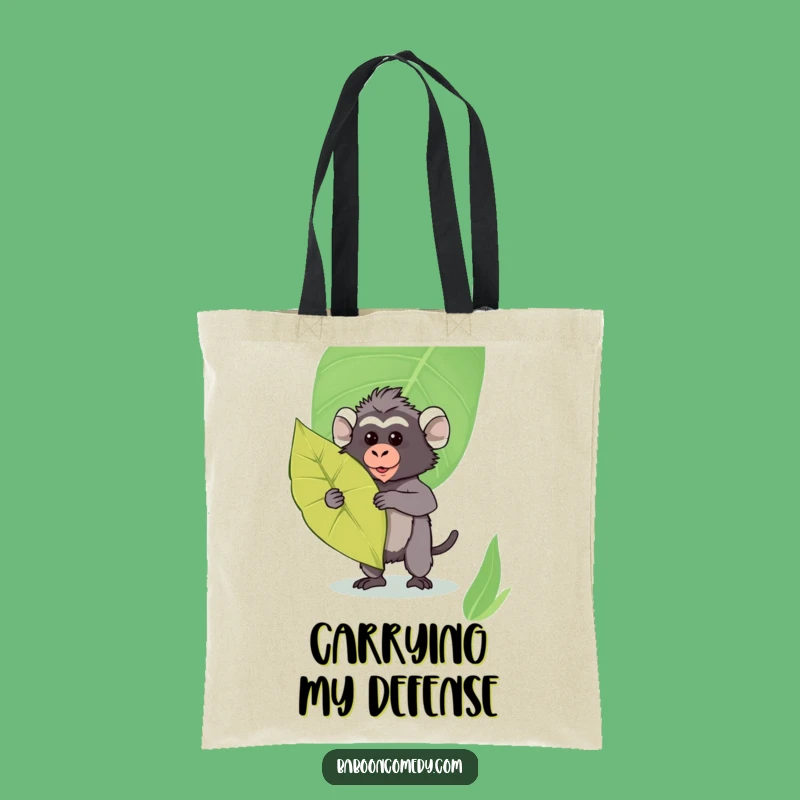 Funny Kawaii Baboon Leaf Shield Tote Bag - Spacious & Cute Carryall, Gift