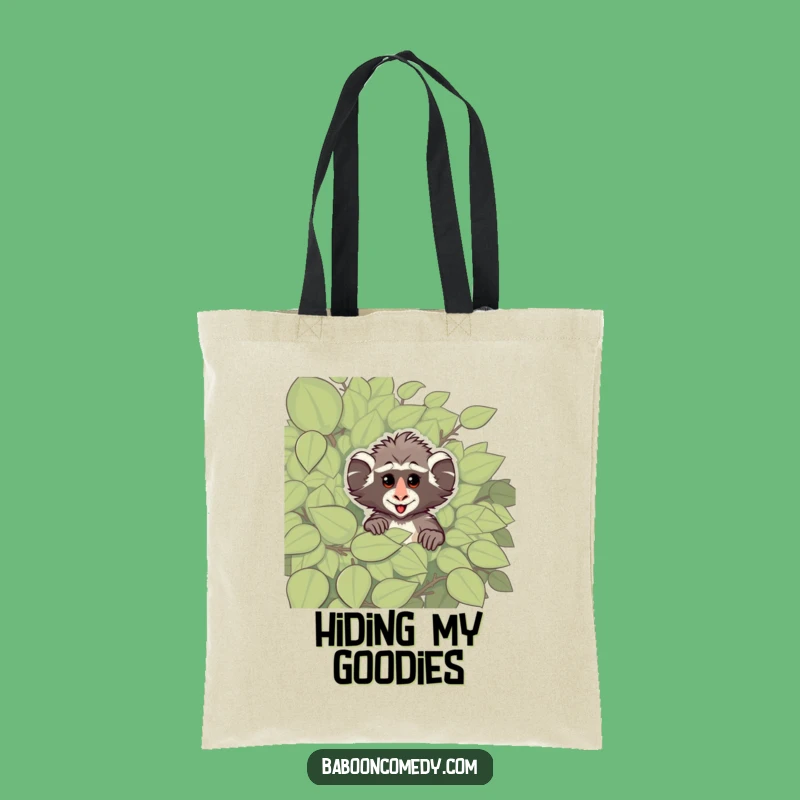 Funny Cheeky Baboon Tote Bag: Carry Your Secrets with Primate Playfulness