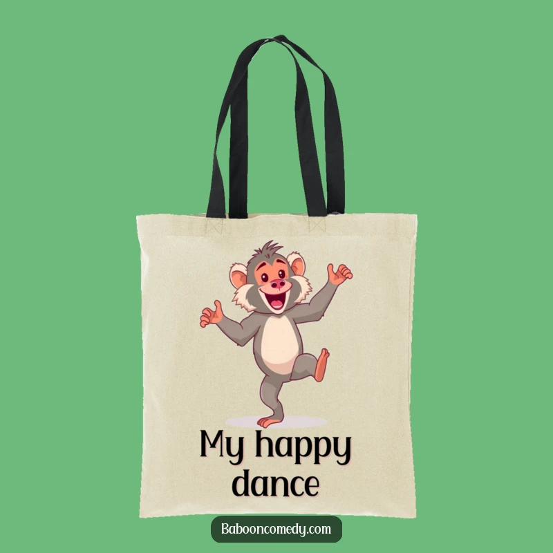 Funny Kawaii Baboon Dance Tote Bag - Carry Your Fun Around!